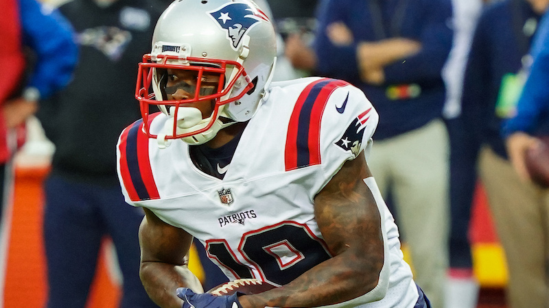 Patriots wide receiver Isaiah Zuber