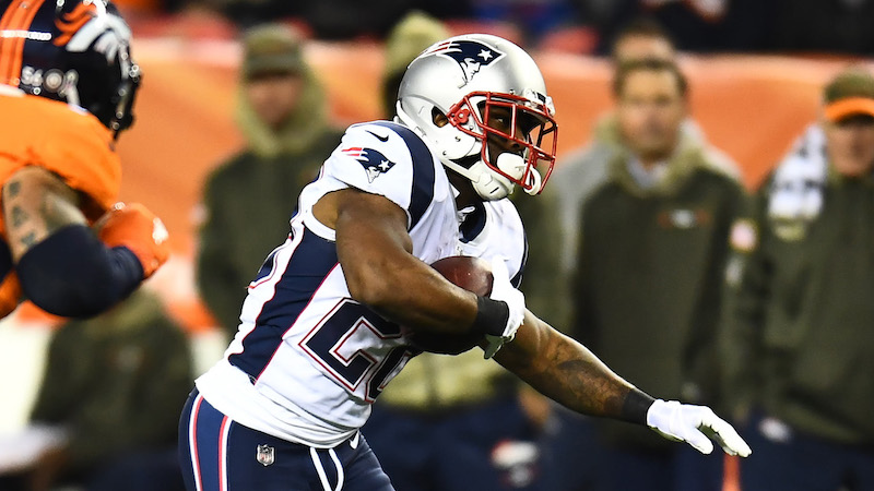 Patriots running back James White