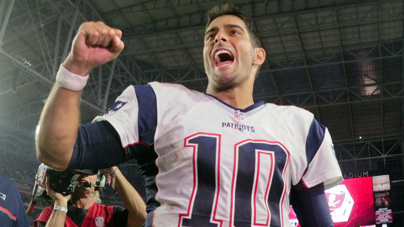 New England Patriots quarterback Jimmy Garoppolo