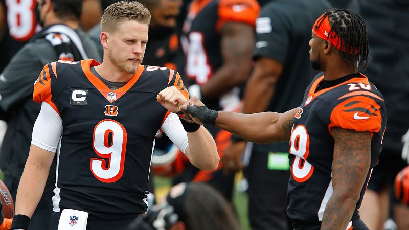 Cincinnati Bengals quarterback Joe Burrow and running back Joe Mixon