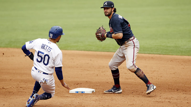 Los Angeles Dodgers outfielder Mookie Betts and Atlanta Braves shortstop Dansby Swanson