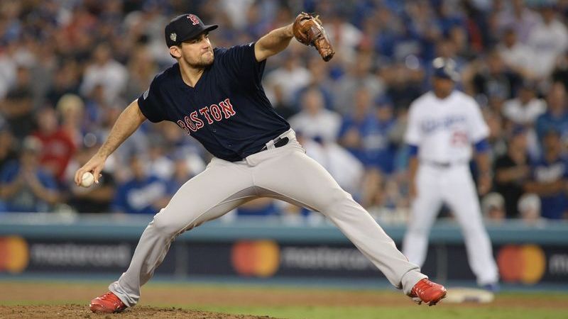 Boston Red Sox pitcher Nathan Eovaldi