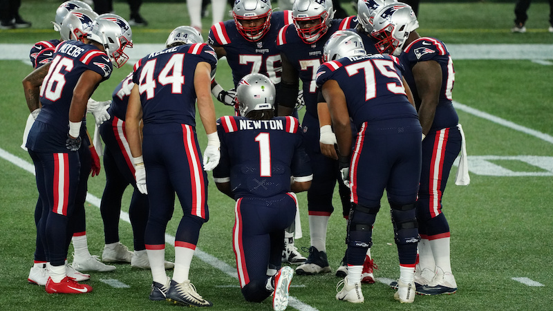 New England Patriots quarterback Cam Newton