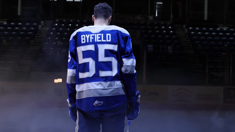 Los Angeles Kings' Quinton Byfield