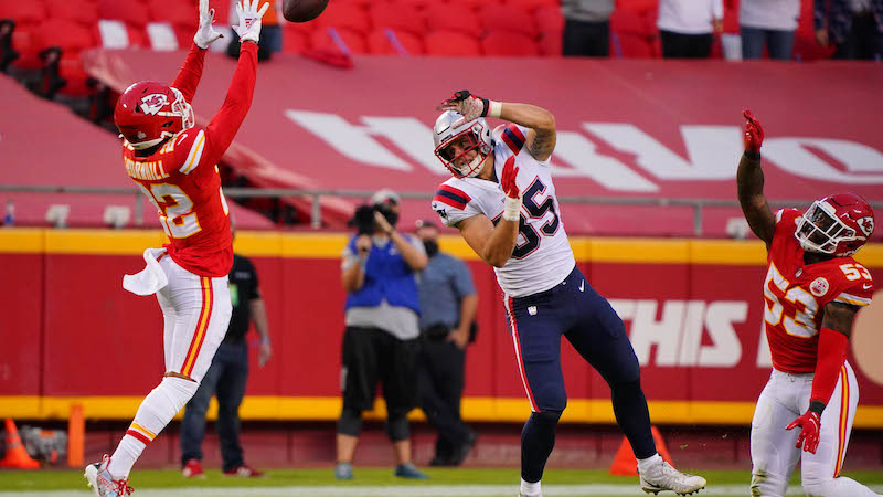 Patriots tight end Ryan Izzo
