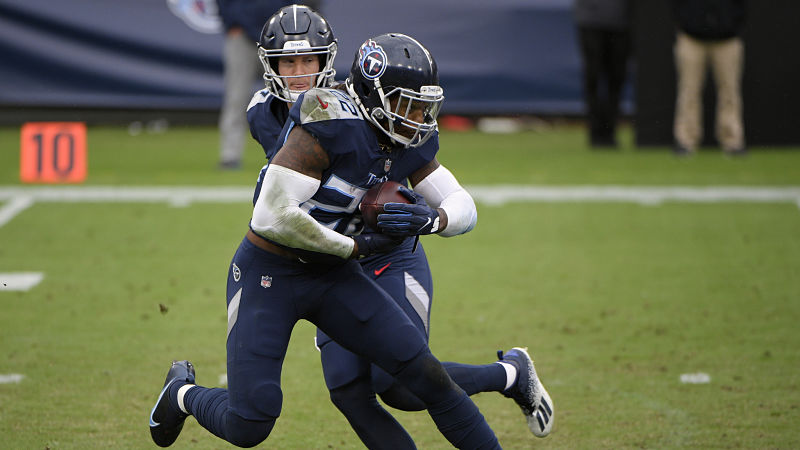 Tennessee Titans quarterback Ryan Tannehill and running back Derrick Henry