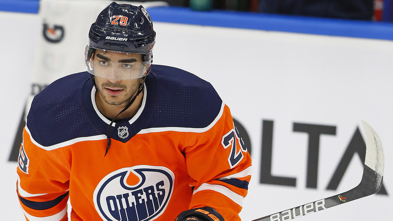 Edmonton Oilers winger Andreas Athanasiou