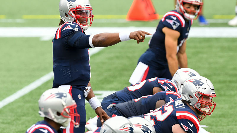 New England Patriots quarterback Cam Newton