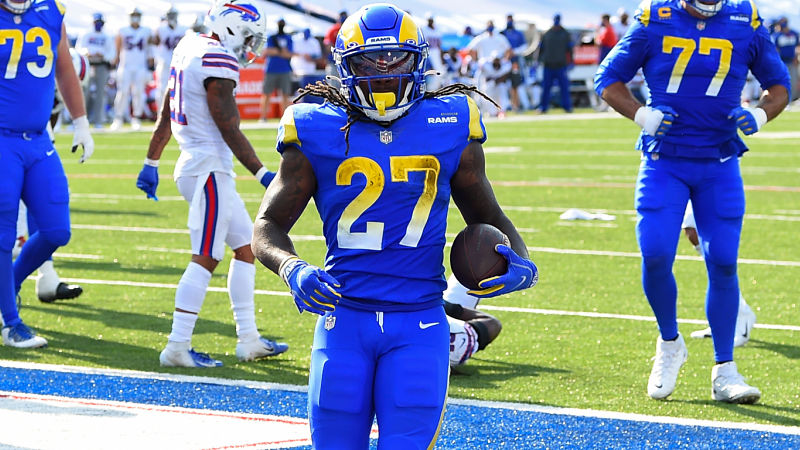 Los Angeles Rams running back Darrell Henderson