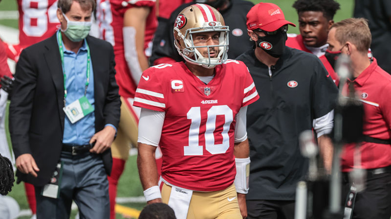 San Francisco 49ers quarterback Jimmy Garoppolo
