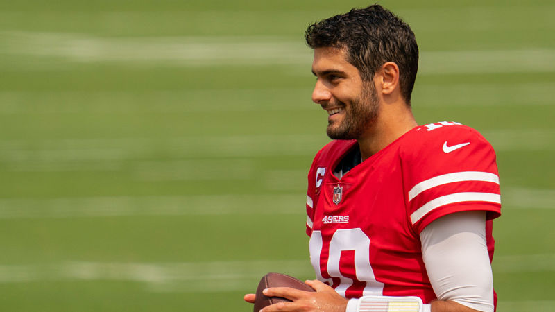 San Francisco 49ers quarterback Jimmy Garoppolo