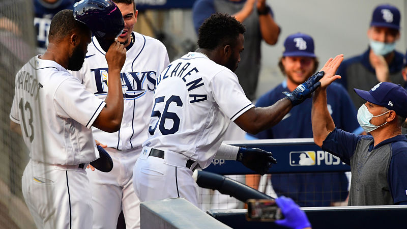 Tampa Bay Rays left fielder Randy Arozarena
