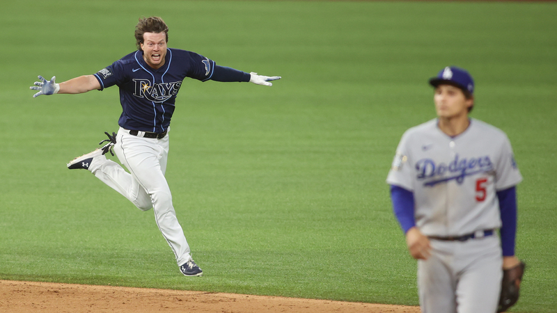 Tampa Bay Rays right fielder Brett Phillips