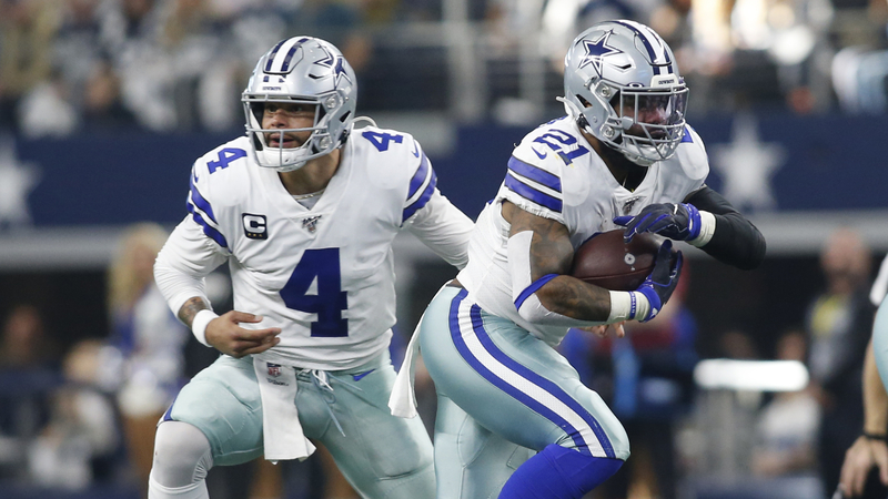 Dallas Cowboys' Dak Prescott, Ezekiel Elliot