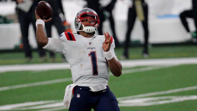 Patriots quarterback Cam Newton