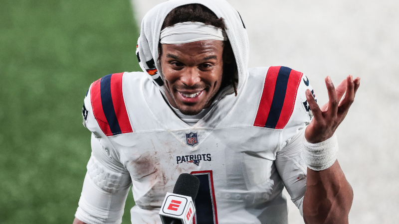 New England Patriots quarterback Cam Newton