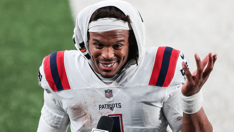 Patriots quarterback Cam Newton