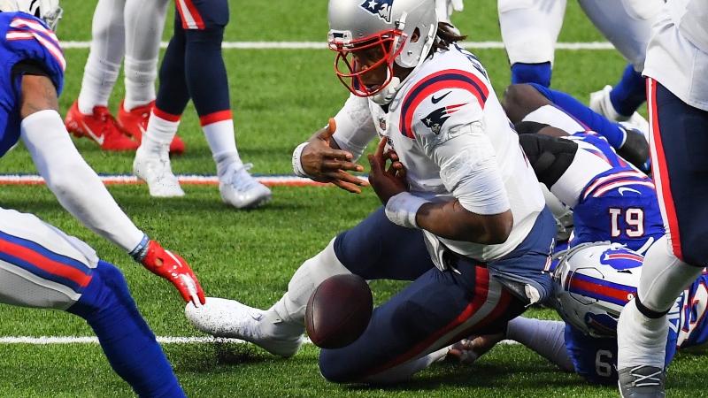 New England Patriots quarterback Cam Newton (1)