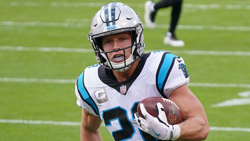 Carolina Panthers running back Christian McCaffrey