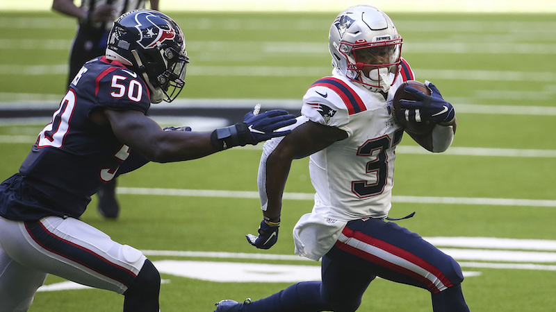 Patriots running back Damien Harris