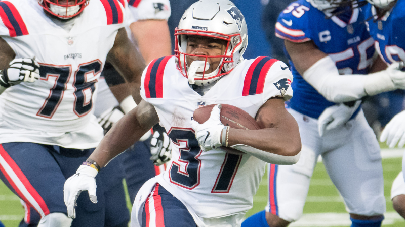 New England Patriots running back Damien Harris