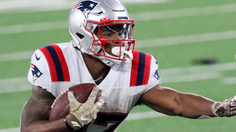 Patriots running back Damien Harris