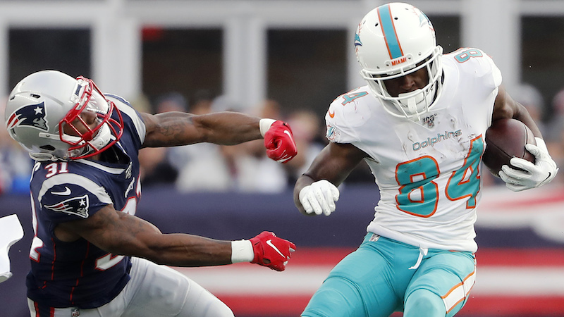 Patriots wide receiver Isaiah Ford