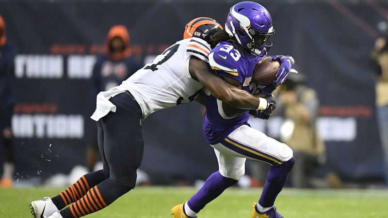 Chicago Bears linebacker Khalil Mack and Minnesota Vikings running back Dalvin Cook