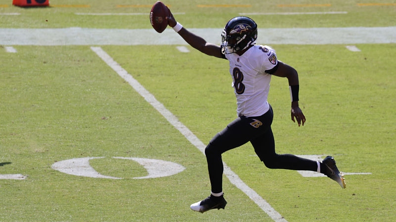 Baltimore Ravens quarterback Lamar Jackson