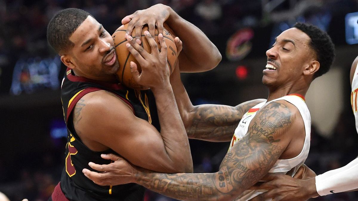Boston Celtics center Tristan Thompson, guard Jeff Teague