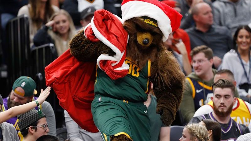 Utah Jazz mascot Jazz Bear