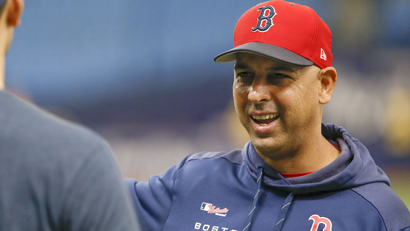 Boston Red Sox manager Alex Cora