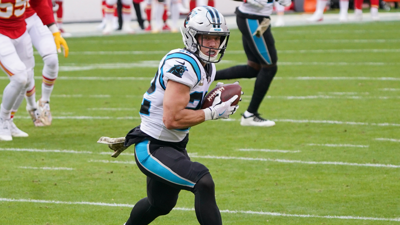 Carolina Panthers running back Christian McCaffrey