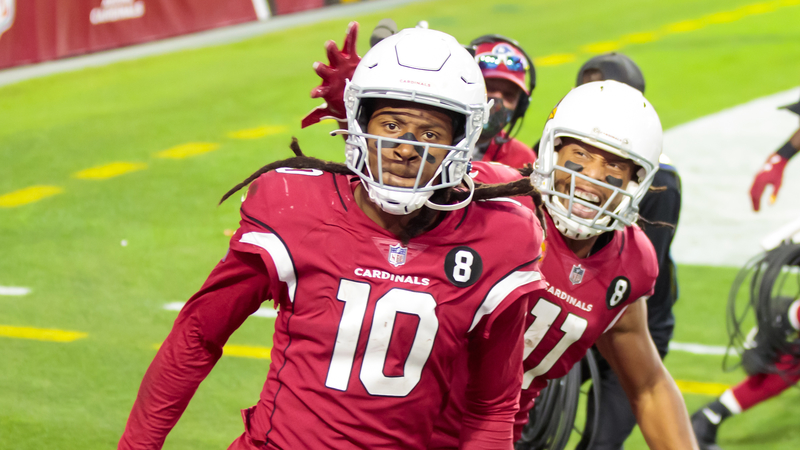 Arizona Cardinals' DeAndre Hopkins And Larry Fitzgerald