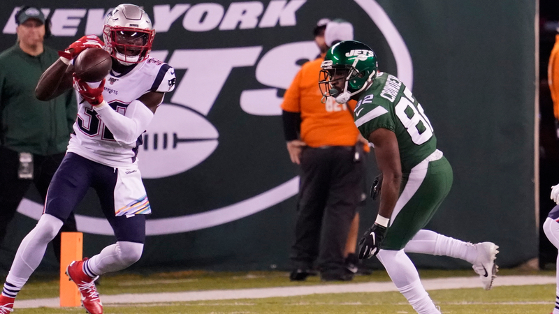 New England Patriots safety Devin McCourty. New York Jets wide reciever Jamison Crowder
