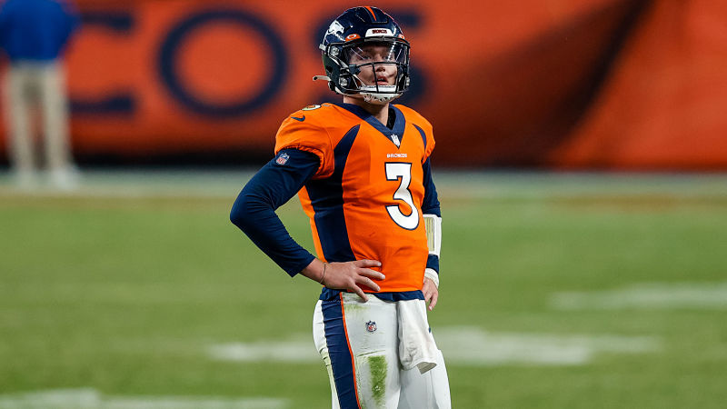 Denver Broncos quarterback Drew Lock
