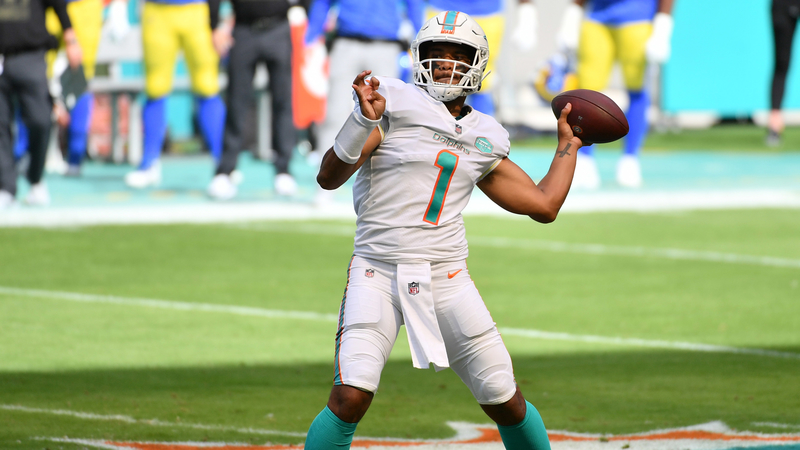 Miami Dolphins quarterback Tua Tagovailoa