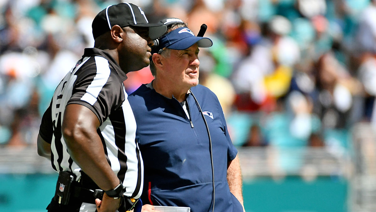 New England Patriots head coach Bill Belichick