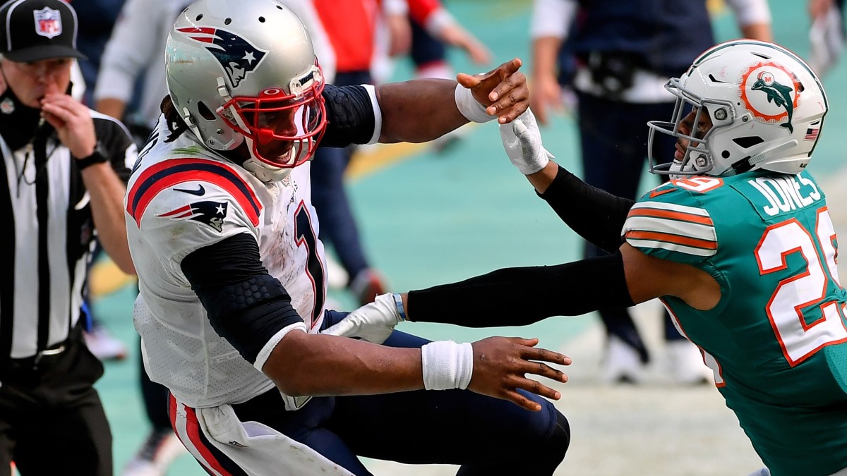 Patriots quarterback Cam Newton