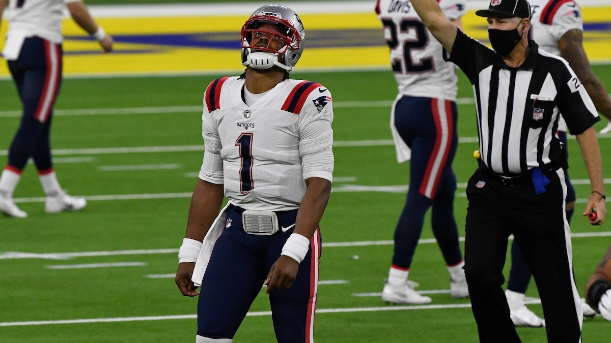 Patriots quarterback Cam Newton