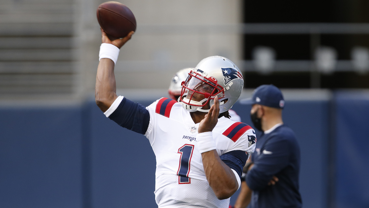 Patriots quarterback Cam Newton