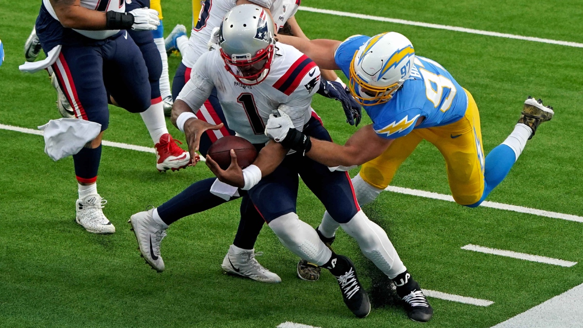 New England Patriots quarterback Cam Newton