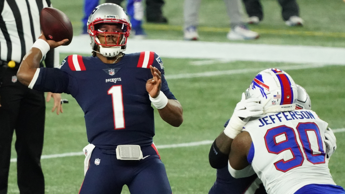 New England Patriots quarterback Cam Newton