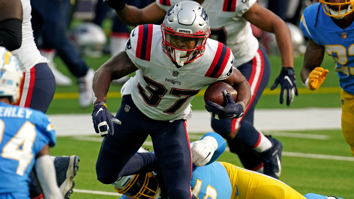 New England Patriots running back Damien Harris