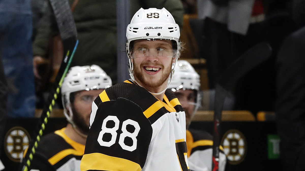Boston Bruins winger David Pastrnak
