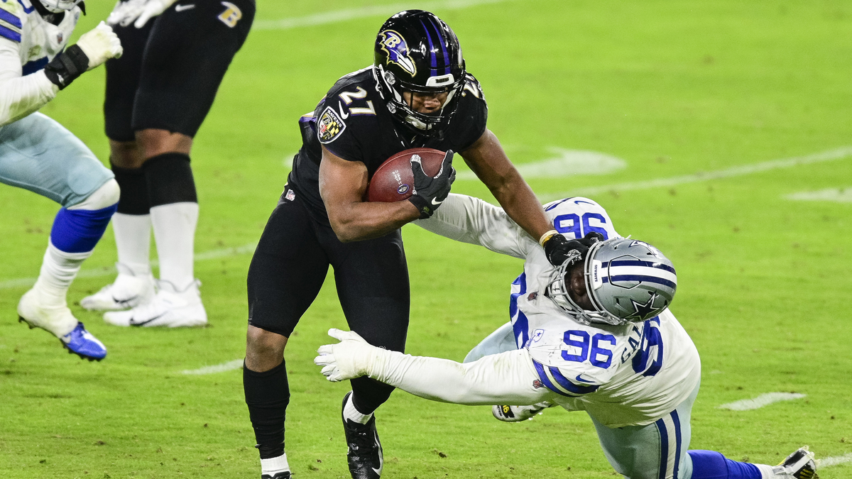 Baltimore Ravens running back J.K. Dobbins