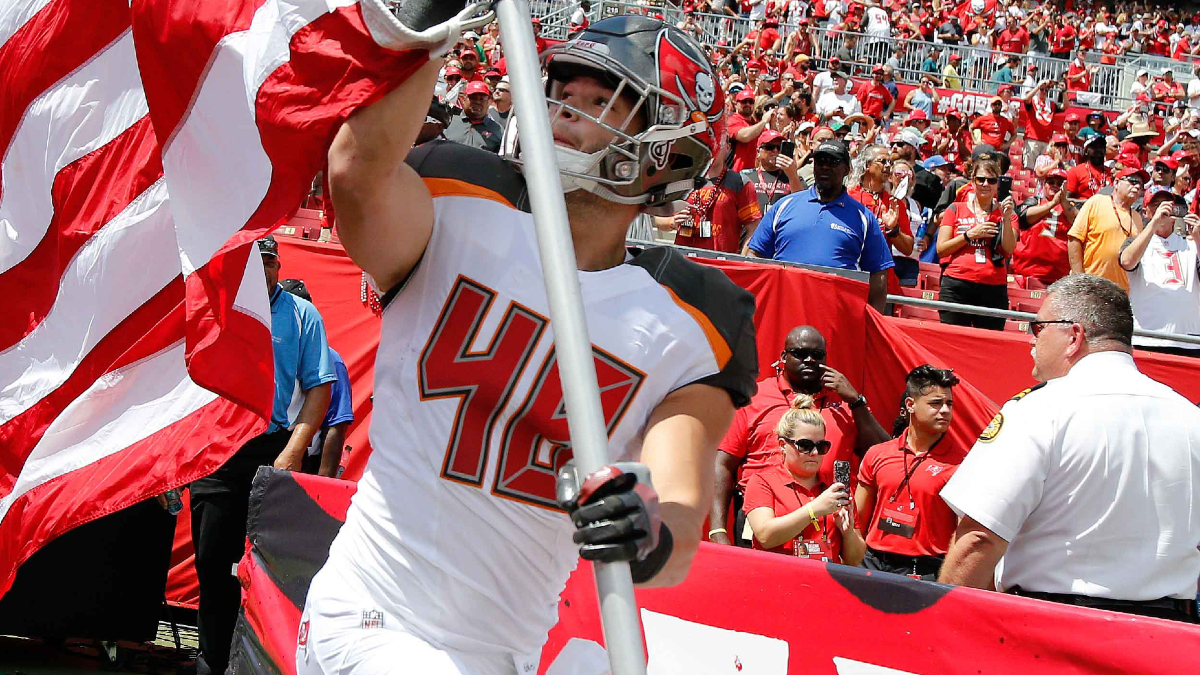 Tampa Bay Buccaneers linebacker Jack Cichy