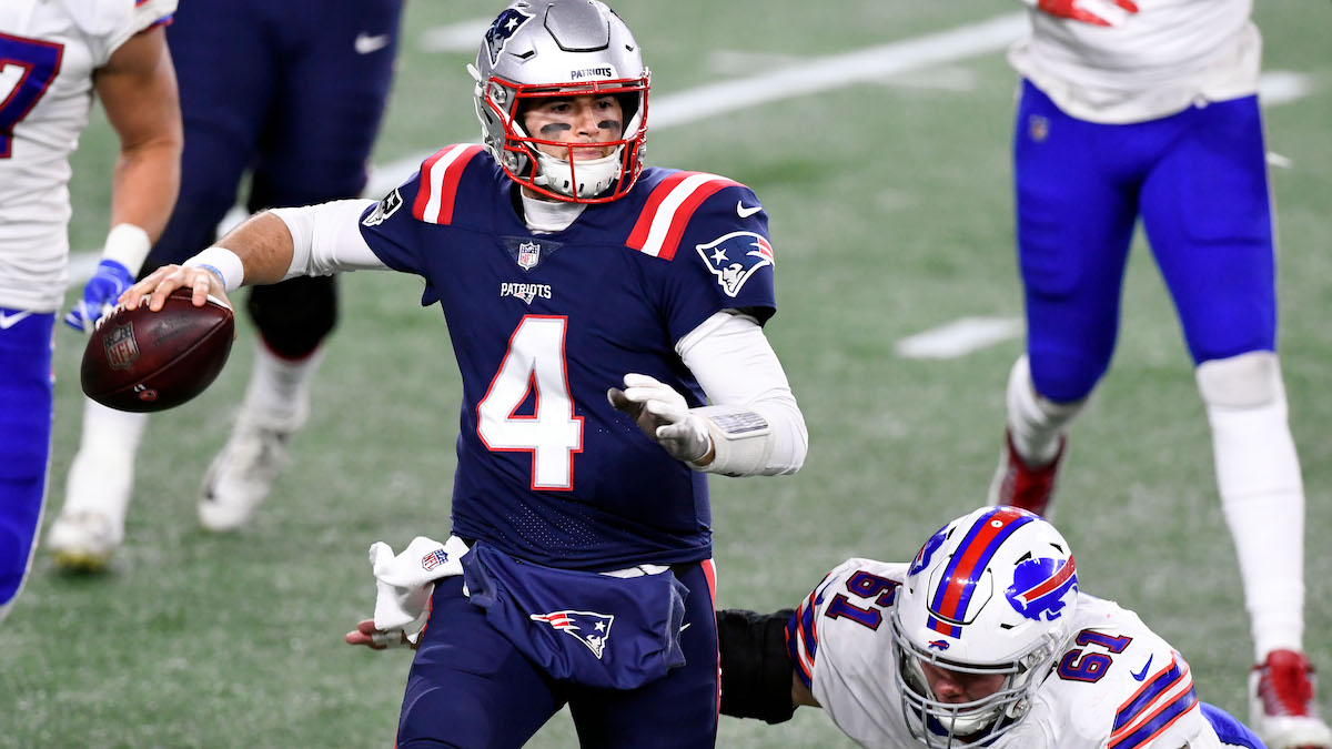 Patriots quarterback Jarrett Stidham