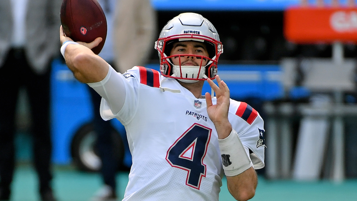 New England Patriots quarterback Jarrett Stidham