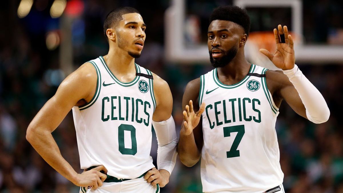 Boston Celtics wings Jayson Tatum, Jaylen Brown
